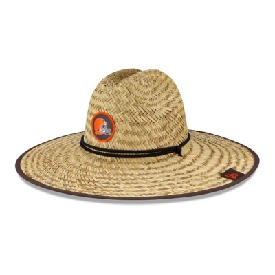 Sapca New Era Cleveland Browns NFL Official NFL Training Straw Hat - Maro